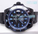 Replica Rolex Submariner Black & Blue Dial with Bezel All Black Watch
